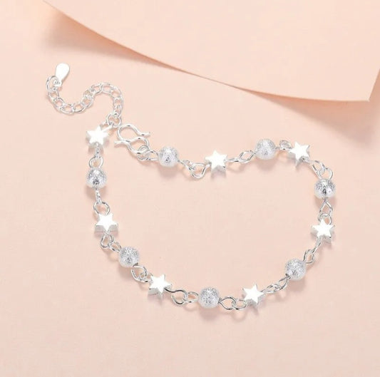 Stunning Bead Star Charm Bracelet