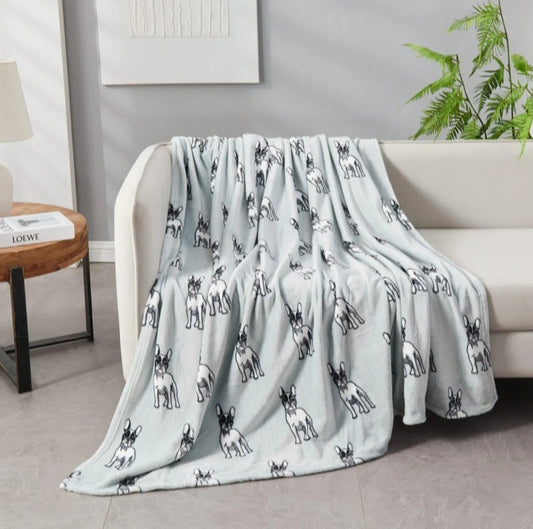 French Bulldog Fleece Blanket