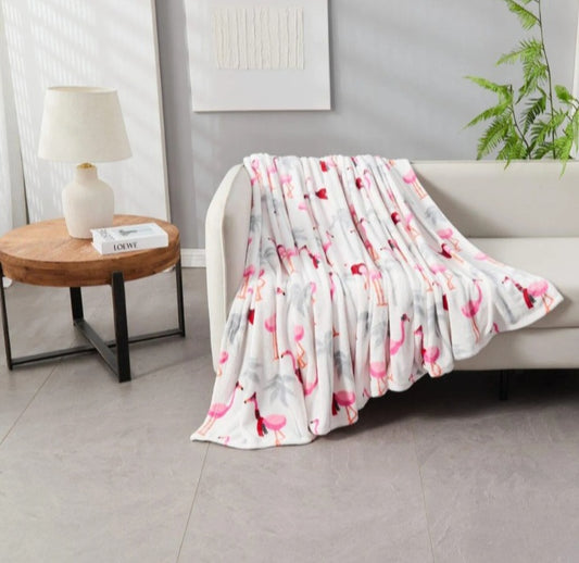 Flamingo Fleece Blanket