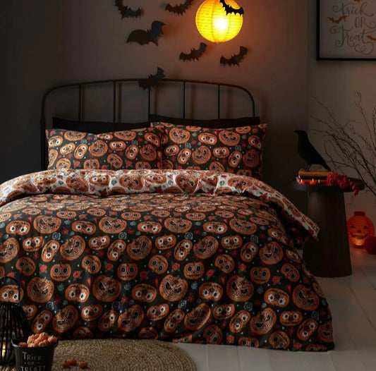 SINGLE Pumpkin Bedding Set