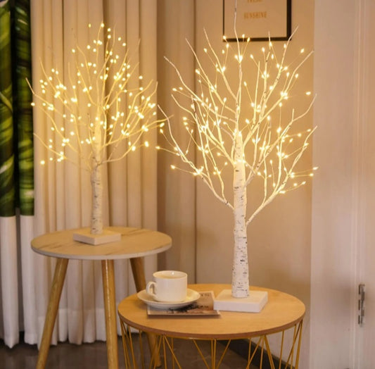 LED Twig Birch Table Tree