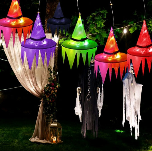 6x Light Up Halloween Party Hats