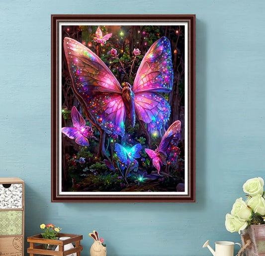 Colourful Butterfly Diamond Art