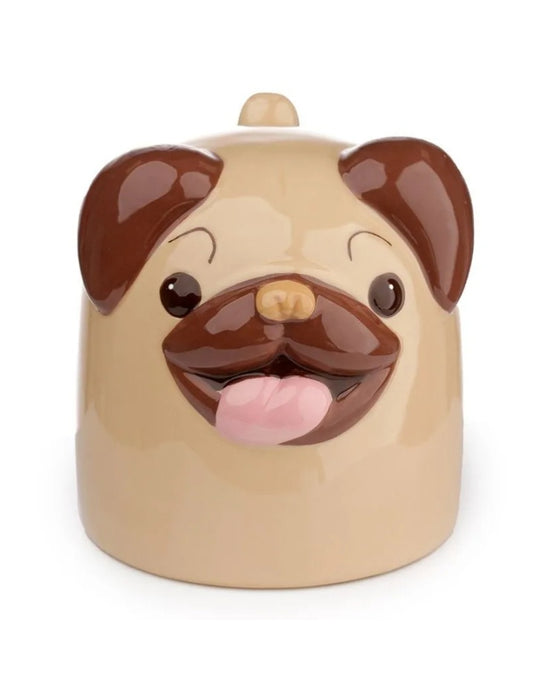Novelty Upside-down Ceramix Pug Mug