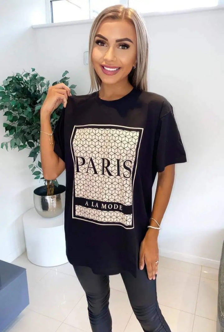 Paris Oversized T Shirt