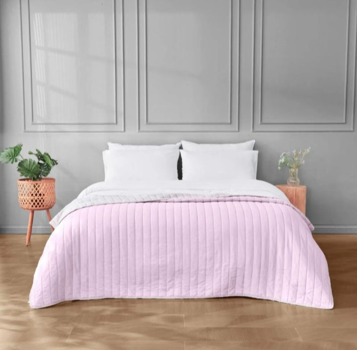 Luxury Reversible Quilted Bedspread