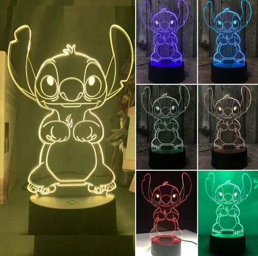 3D Cartoon Character Night Light