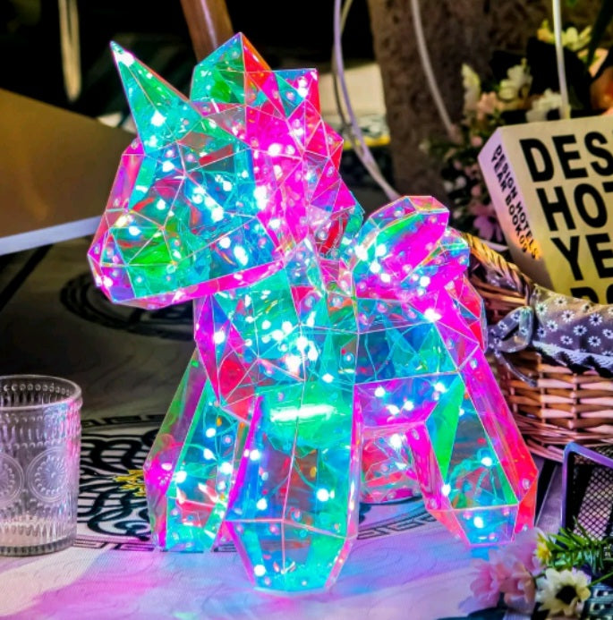 LED Lights Music Interactive Unicorn Night Light