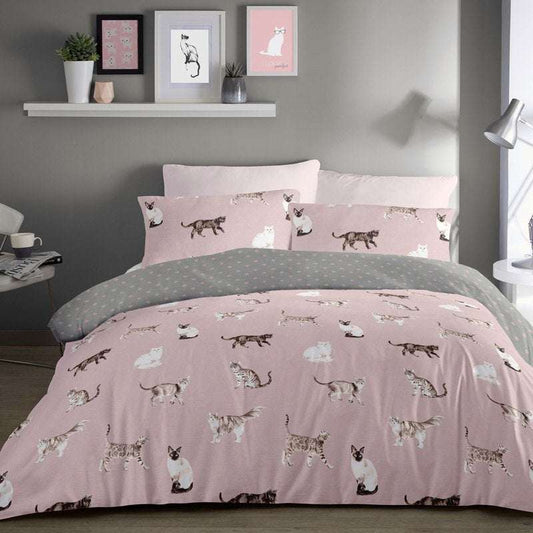Pink Cat Bedding