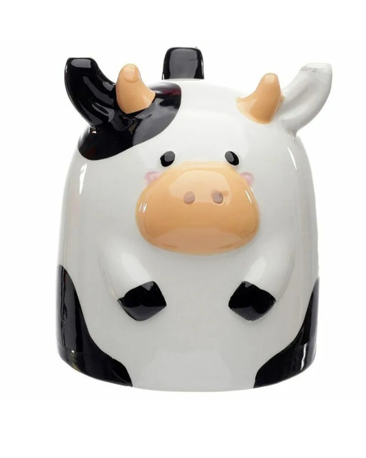 Novelty Upside Down Ceramic Mug - Bramley Bunch Farm Cow
