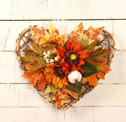Autumn Heart Wreath