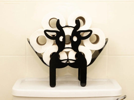 Cow Toilet Roll Holder