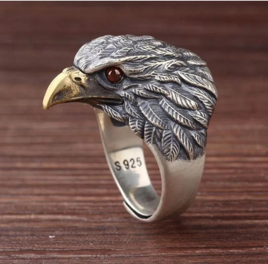 Vintage Eagle Adjustable Ring