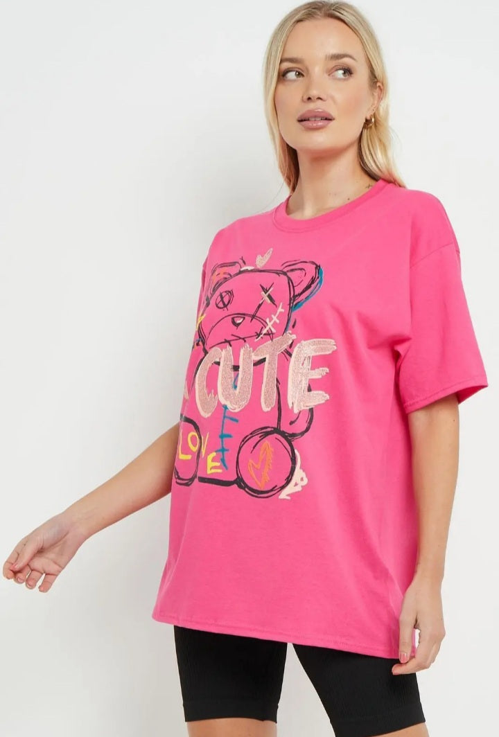 Teddy Bear Oversized T-Shirt