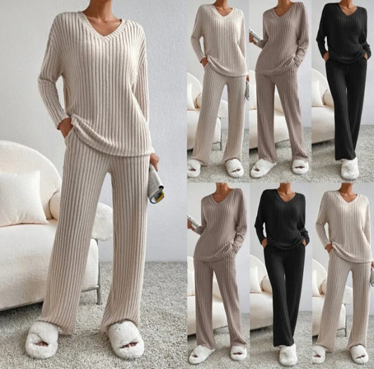 Womens Ribbed Co-ord Set