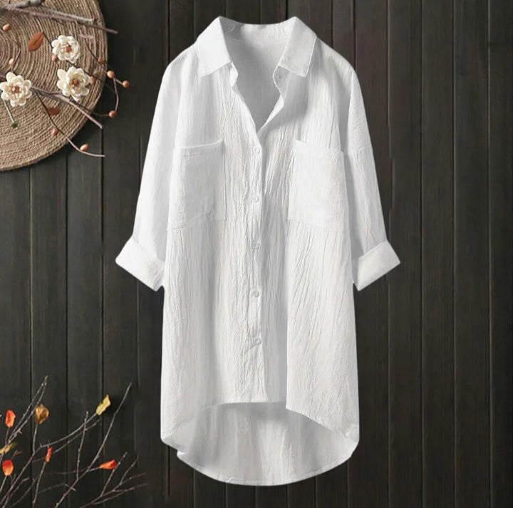Women Cotton Linen T Shirt Dress